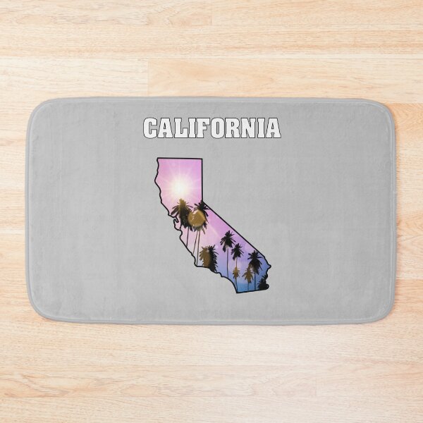 Item preview, California Dreamin': Sunset Palms & Golden State Outline designed and sold by mashmosh.