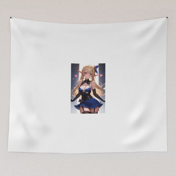 Item preview,  Blushing Fantasy Elf Girl: Izutsumi Minetomi in Blue Corset designed and sold by iloveanimechibi.