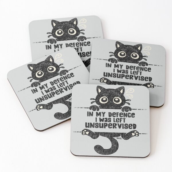 Item preview, In My Defense I was Left Unsupervised designed and sold by World Domination For Cats ®.