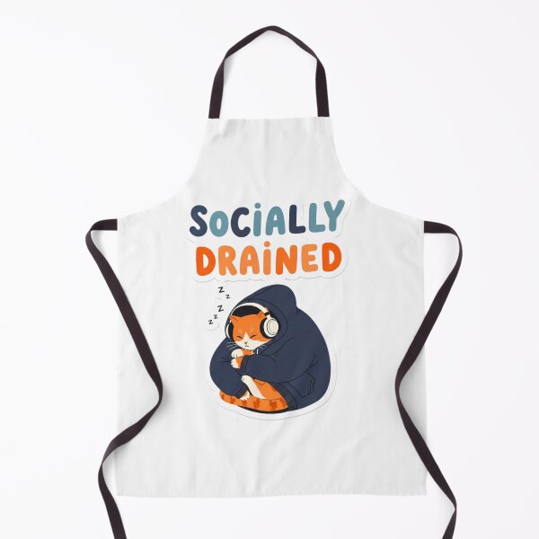 Item preview, Socially Drained Again – Low Social Battery Quote designed and sold by Polyverse.