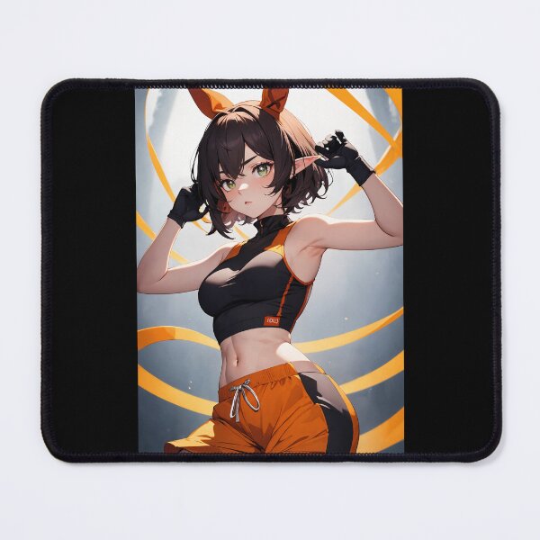 Item preview, Athletic Elf Character Portrait: Komokama Aikumi in Sports Gear designed and sold by iloveanimechibi.