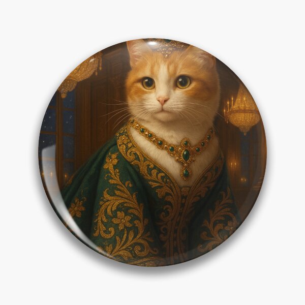 Item preview, Tsarina Katiu – Imperial Winter Ballroom Fantasy Cat Art designed and sold by LovelyCatGalaxy.