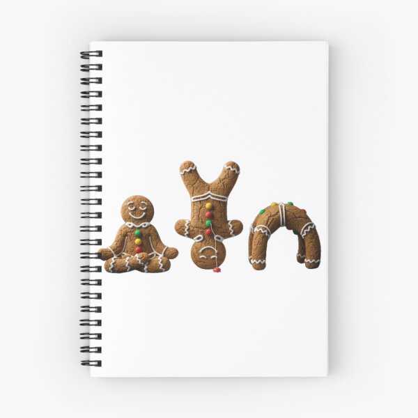 Item preview, Gingerbread Yoga Poses | Funny Christmas Workout designed and sold by Rosuma Designs.