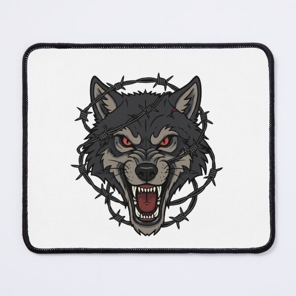 Item preview, Razor-Wire Wolf Furry Art  designed and sold by nikolmerch.