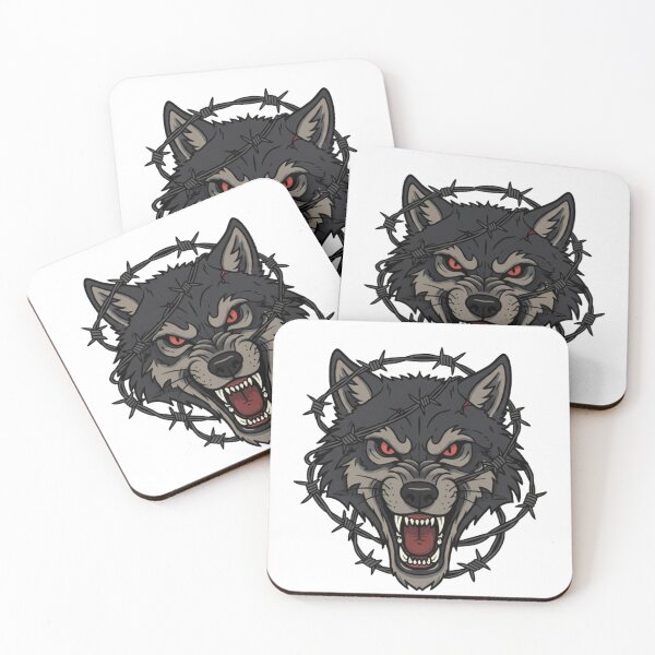Item preview, Razor-Wire Wolf Furry Art  designed and sold by nikolmerch.