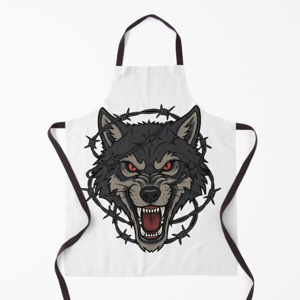 Item preview, Razor-Wire Wolf Furry Art designed and sold by nikolmerch.