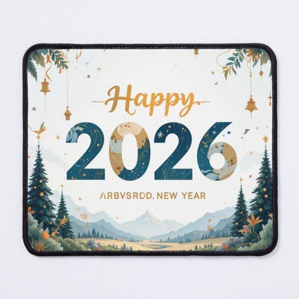 Item preview, Festive Nature's Embrace: Happy New Year 2026 designed and sold by VibeNationArt.