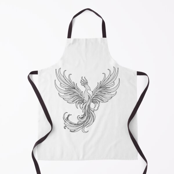 Item preview, Elegant Phoenix Line Art – Mythical Fire Bird Design designed and sold by Anacond.