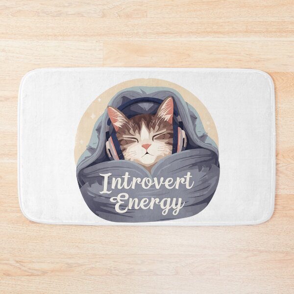 Item preview, Introvert Energy Cozy Cat designed and sold by Kavya Art.