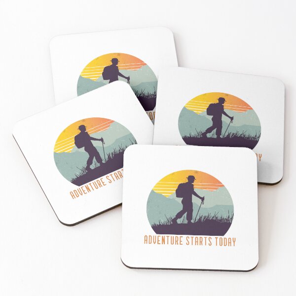 Item preview, Adventure Starts Today - Hiking designed and sold by TalkTee Me.