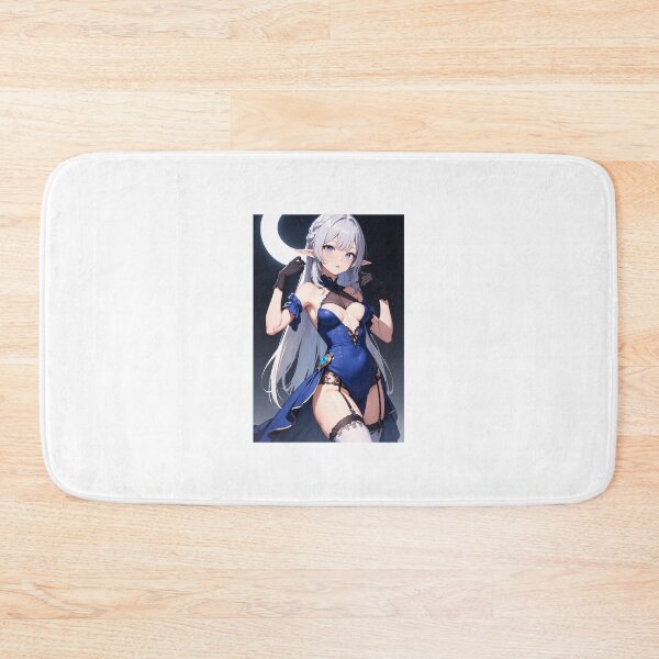 Item preview, Sultry Dark Elf Pin-Up: Nakazumi Etsutsu in Blue Corset designed and sold by iloveanimechibi.
