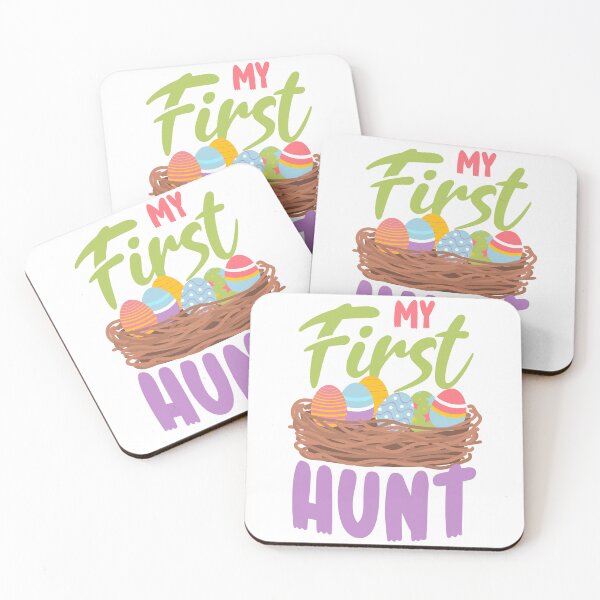 Item preview, My First Hunt – Cute Baby Easter Design with Nest & Eggs designed and sold by JA World - Art & Design.