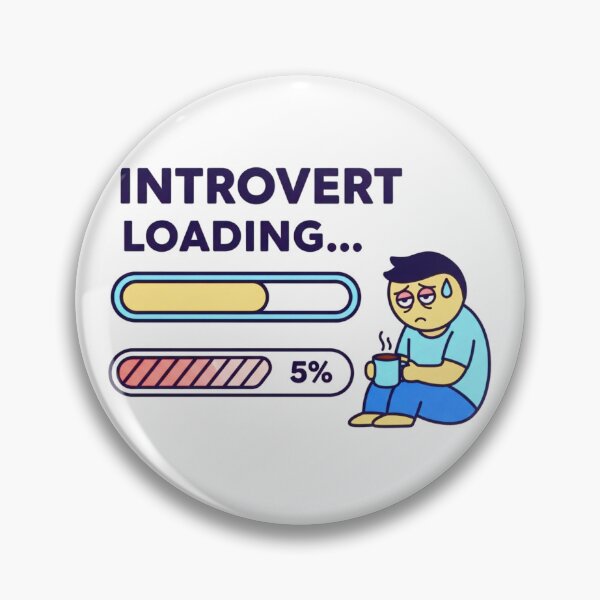 Item preview, Introvert Loading – Social Battery Charging Quote designed and sold by Polyverse.