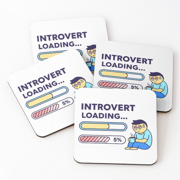 Item preview, Introvert Loading – Social Battery Charging Quote designed and sold by Polyverse.