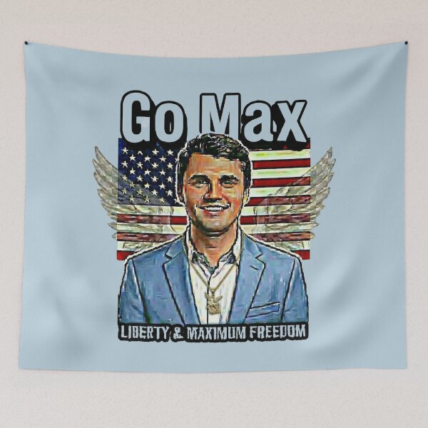 Item preview, Go Max: Charlie Kirk Political Statement - Liberty & Maximum Freedom - Light Blue Suit - Powder Blue edition designed and sold by Miss Cutie Designs.