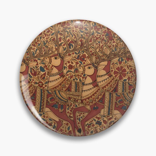 Item preview, “Kalamkari Reindeer in Festive Harmony” designed and sold by digisetumedia.