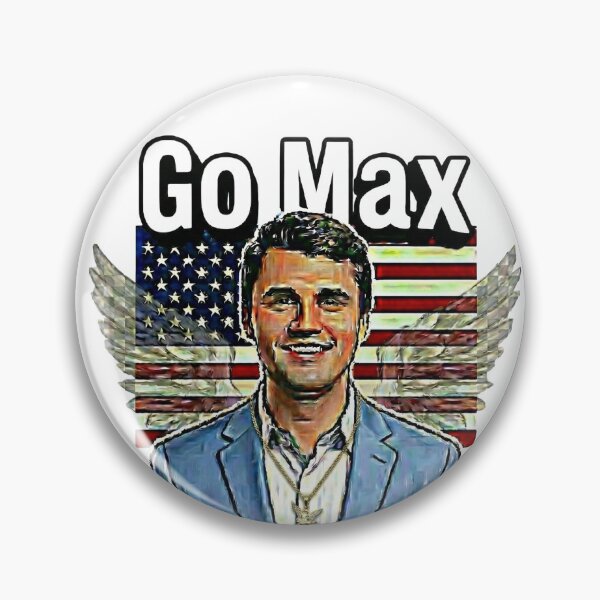 Item preview, Go Max: Charlie Kirk Political Statement - Liberty & Maximum Freedom - Light Blue Suit - White edition designed and sold by Miss Cutie Designs.