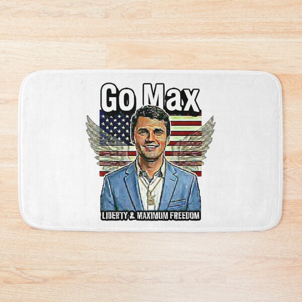 Item preview, Go Max: Charlie Kirk Political Statement - Liberty & Maximum Freedom - Light Blue Suit - White edition designed and sold by Miss Cutie Designs.