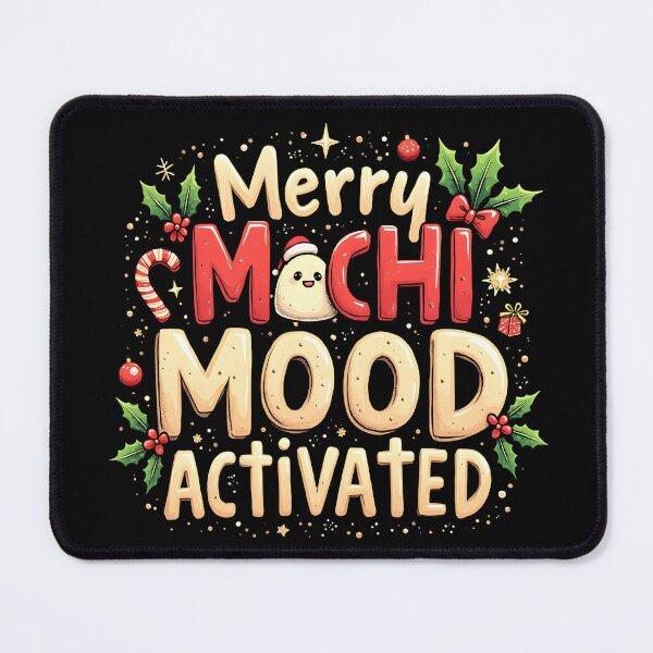 Item preview, Merry Mochi Mood Activated Cute Christmas Dessert designed and sold by pbxxxdesigns.
