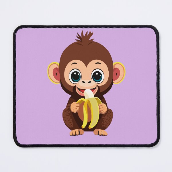 Item preview, Cute little Baby Monkey eating his Banana designed and sold by Art-Horizon.