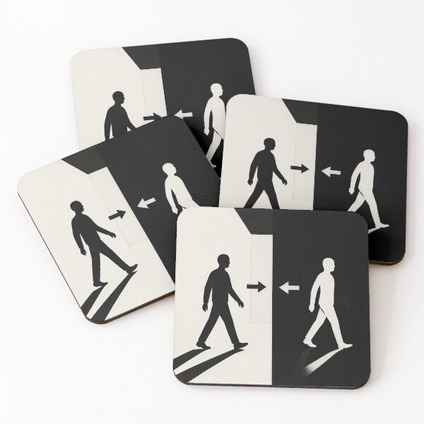 Item preview, Opposite Figures Black White Duality designed and sold by Cine8.
