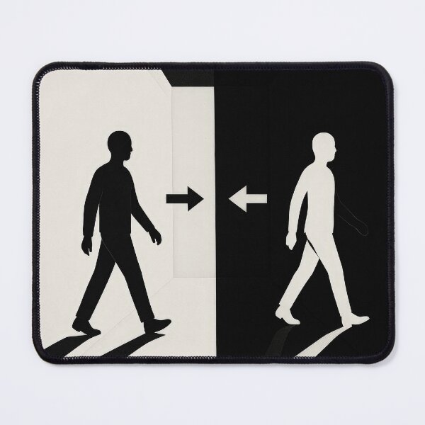 Item preview, Opposite Figures Black White Duality designed and sold by Cine8.