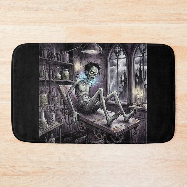 Item preview, Frankenstein's monster Awakens! illustration art designed and sold by Vintage Designs +.