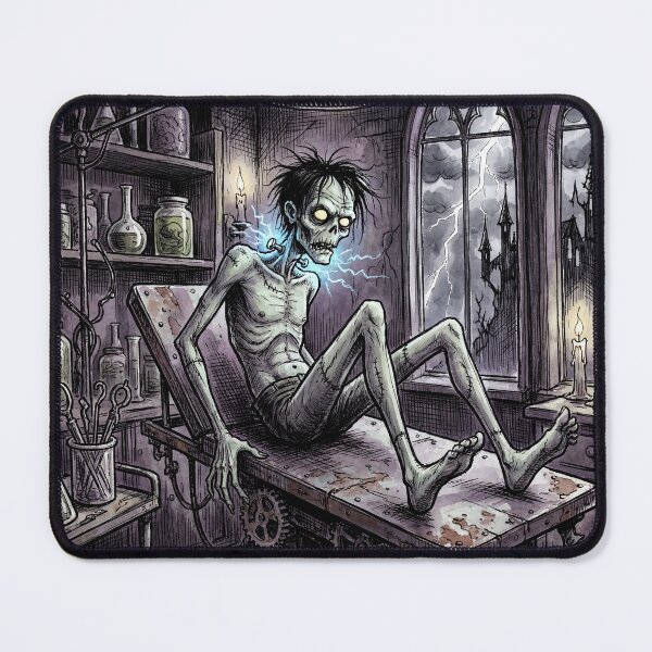 Item preview, Frankenstein's monster Awakens! illustration art designed and sold by Vintage Designs +.