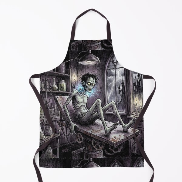 Item preview, Frankenstein's monster Awakens! illustration art designed and sold by Vintage Designs +.