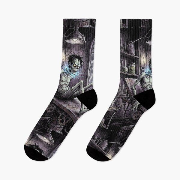 Item preview, Frankenstein's monster Awakens! illustration art designed and sold by Vintage Designs +.