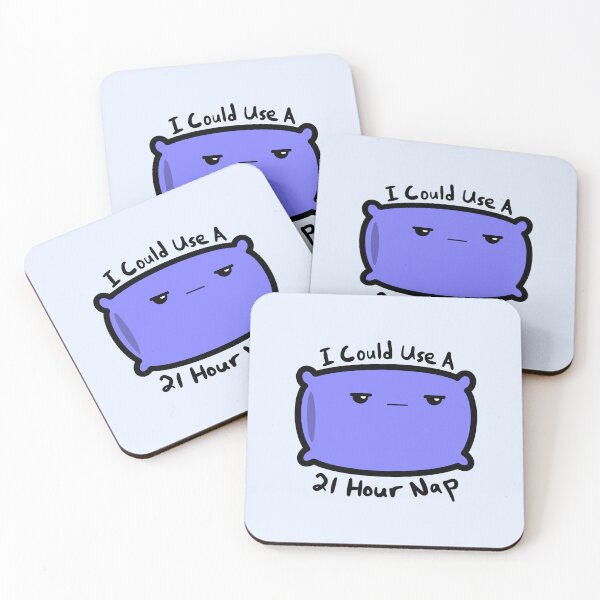 Item preview, I Could Use A 21 Hour Nap Funny Exhausted Pillow designed and sold by Murrays Designs.