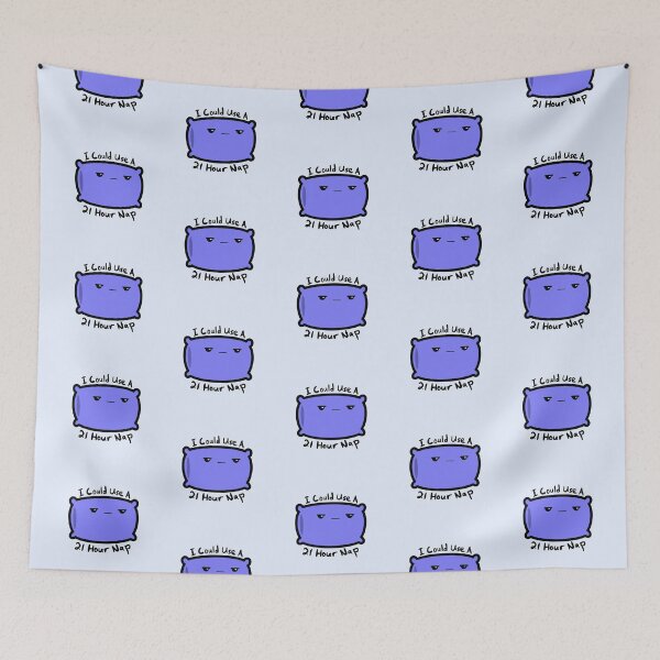 Item preview, I Could Use A 21 Hour Nap Funny Exhausted Pillow designed and sold by Murrays Designs.