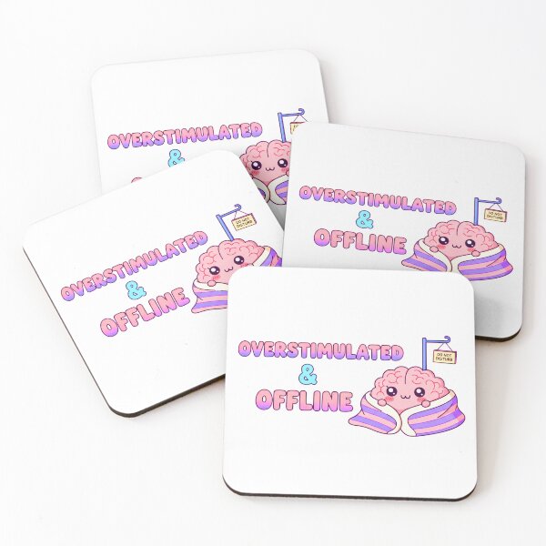 Item preview, Overstimulated and Offline – Sensory Overload Quote designed and sold by Polyverse.