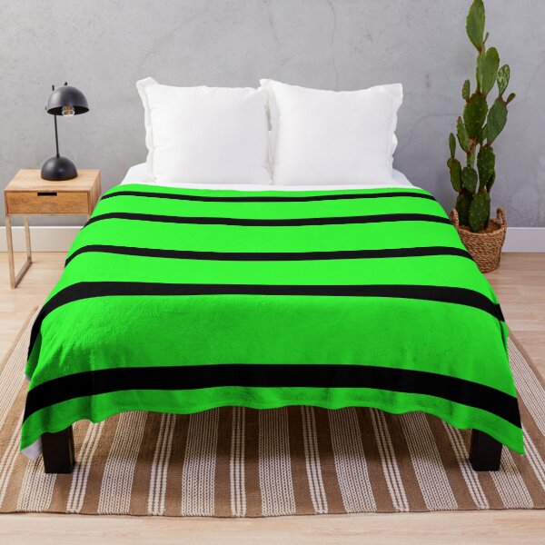 Item preview, Bright Green and Black Stripes designed and sold by Jeallan Designs.