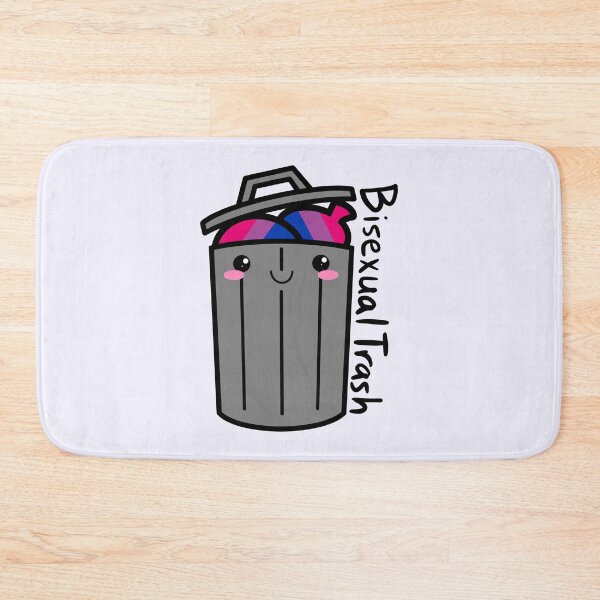 Item preview, Bisexual Trash - Funny Bi Pride Trashcan designed and sold by Murrays Designs.