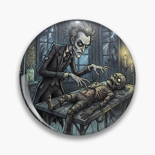 Item preview, Frankenstein's monster Awakens! illustration art designed and sold by Vintage Designs +.