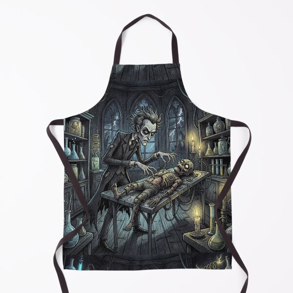 Item preview, Frankenstein's monster Awakens! illustration art designed and sold by Vintage Designs +.