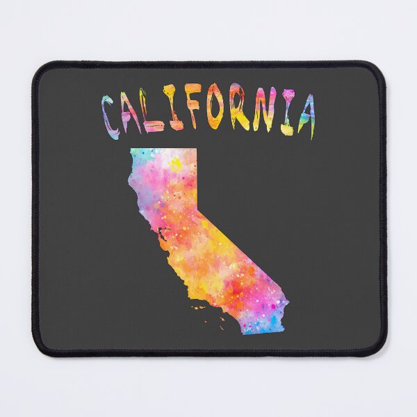 Item preview, California Dreaming: Vibrant Watercolor State Outline designed and sold by mashmosh.