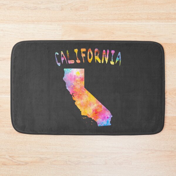 Item preview, California Dreaming: Vibrant Watercolor State Outline designed and sold by mashmosh.