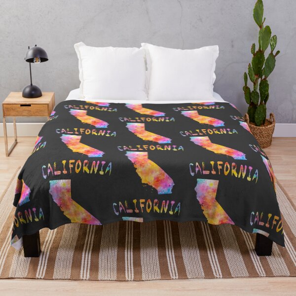 Item preview, California Dreaming: Vibrant Watercolor State Outline designed and sold by mashmosh.