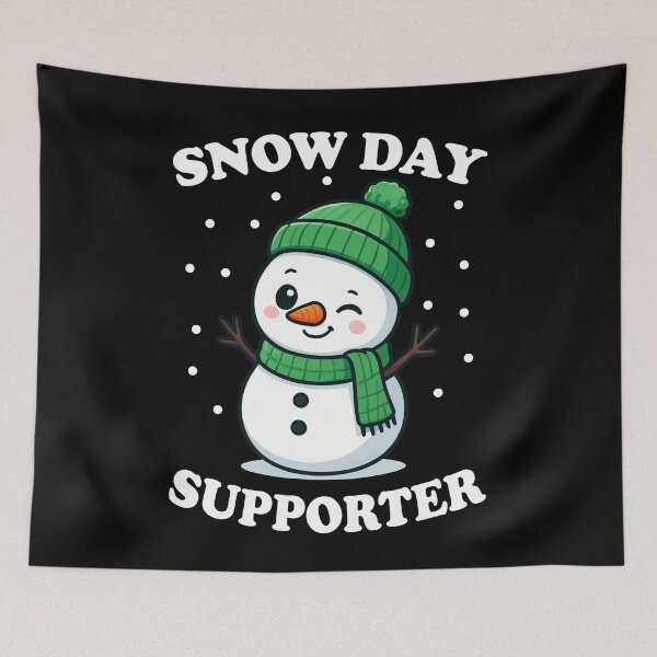 Item preview, Snow Day Supporter Snowman designed and sold by Lichtisign.