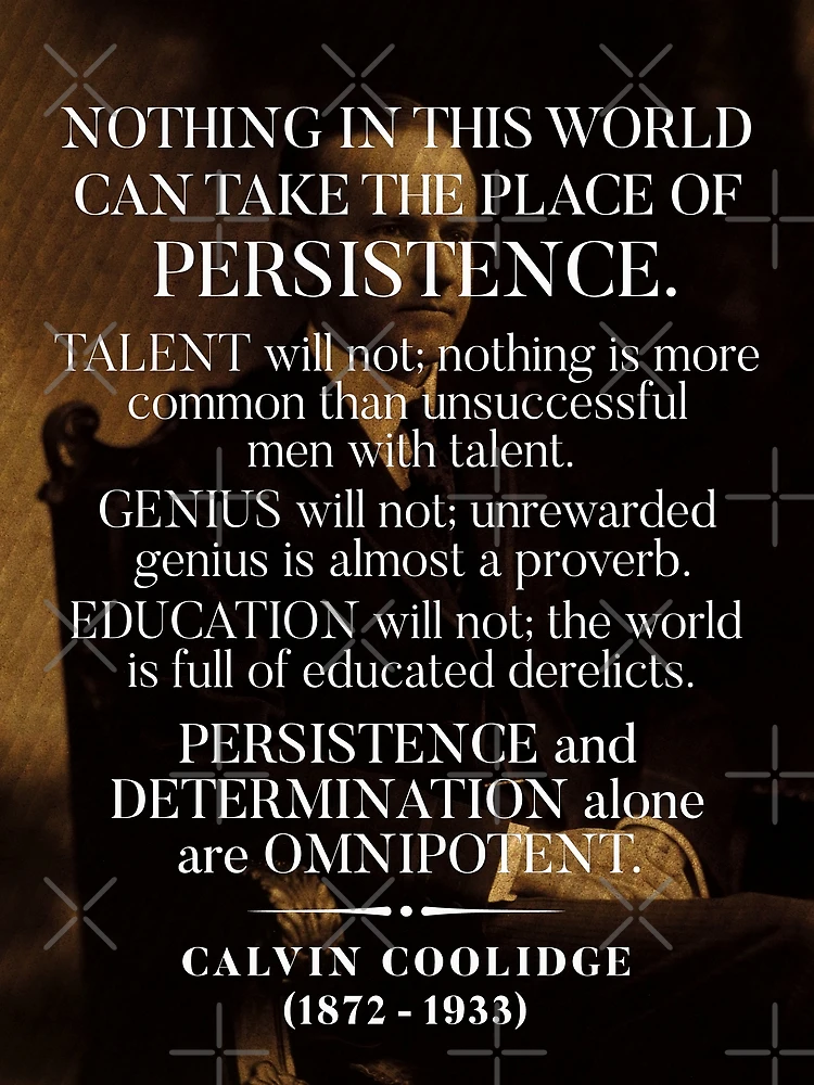 persistence calvin coolidge