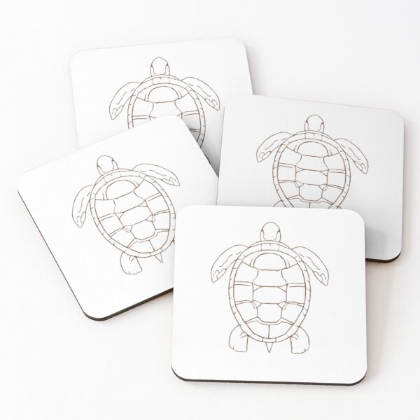 Item preview, Turtle Outline — Minimalist Line Art designed and sold by mari0n980.