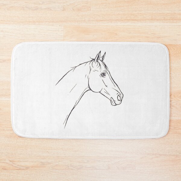 Item preview, Horse Head Profile — Minimalist Line Art designed and sold by mari0n980.