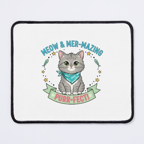 Item preview, Adorable Kitten with Mer-Mazing Purr-Fect Slogan designed and sold by THE-DAILY-DRIPS.