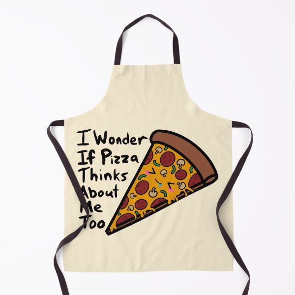 Item preview, I Wonder If Pizza Thinks About Me Too Cute Kawaii Pizza Slice designed and sold by Murrays Designs.