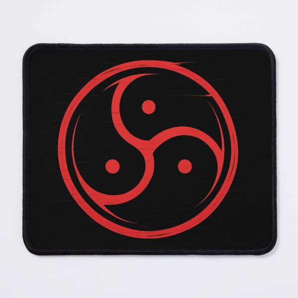Item preview, Red Glitchcore BDSM Triskelion - Cyberpunk Kink Symbol Aesthetic designed and sold by JonathanP514.