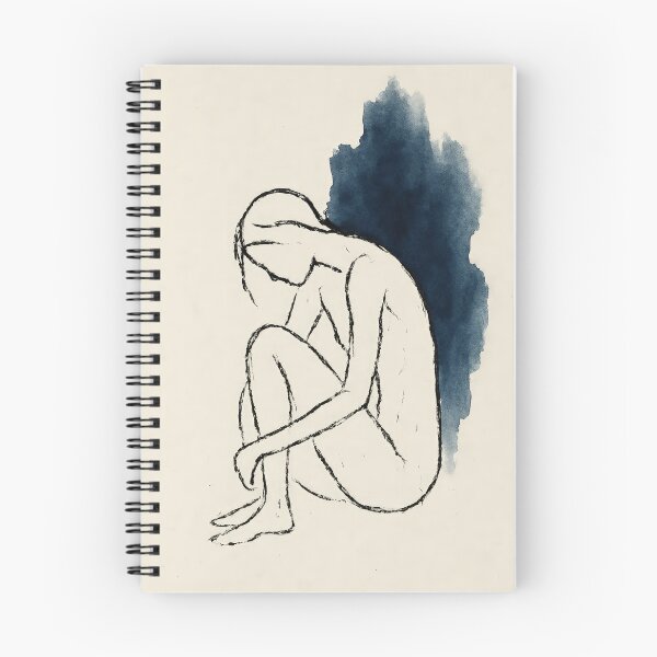 Item preview, Curled Figure Depression Solitude Art designed and sold by Cine8.