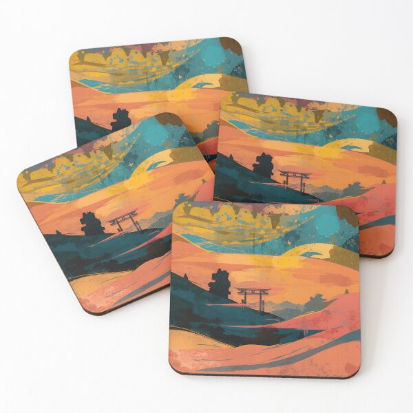 Item preview, Abstract Sunset — Vibrant Landscape Art designed and sold by DesignGBA.