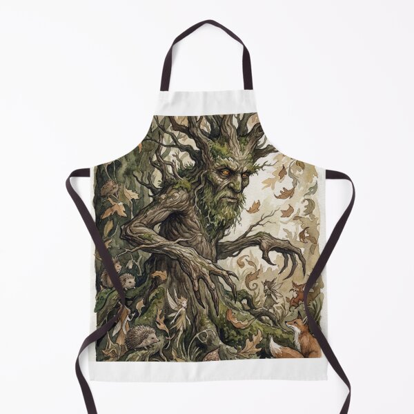 Item preview, Ent Forest spirit creature of folklore watercolor artwork illustration designed and sold by Vintage Designs +.